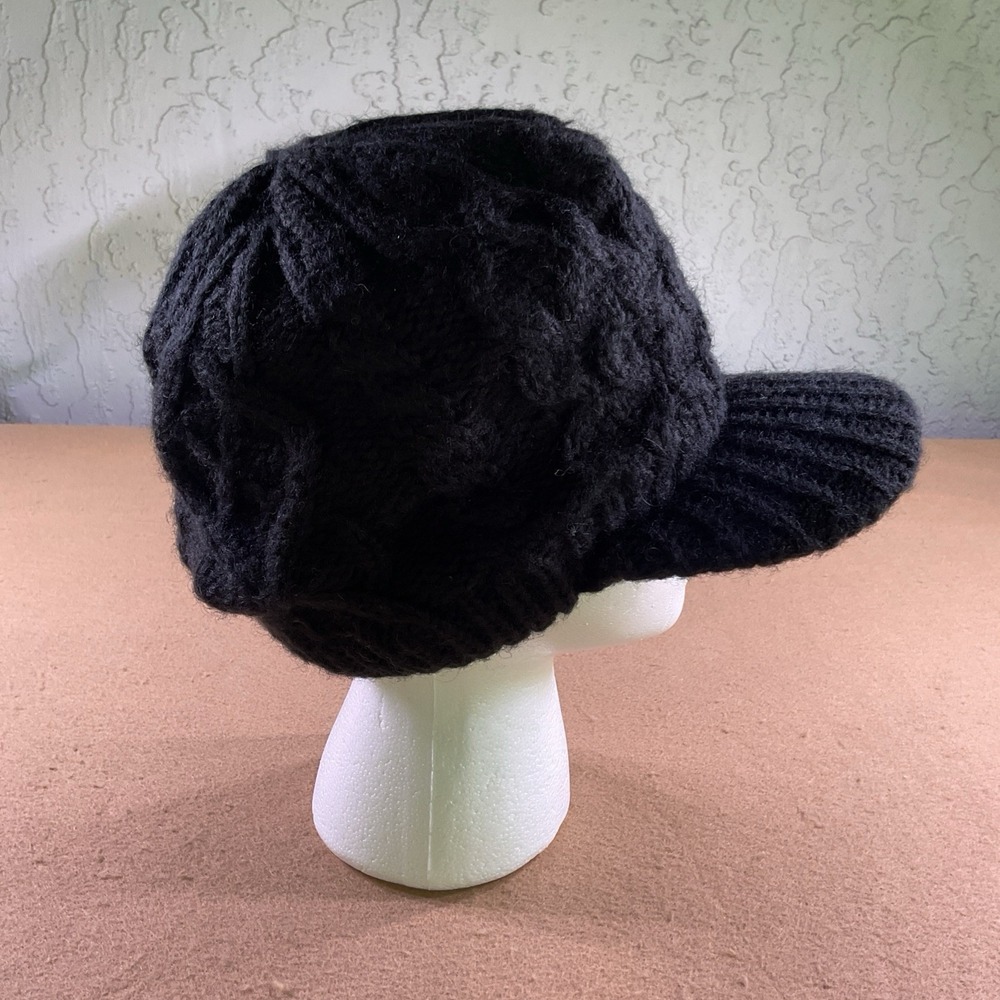 Comhats Wool Knit Visor Beanie Hat for Women Womens One Size, 68294_Black - Picture 2 of 11